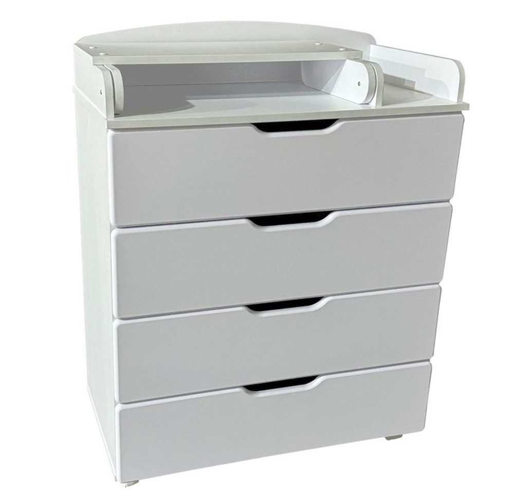 Комод Ульяна 8 (COMFORT) 800/4 МДФ (4 ящика, 80см/белый)