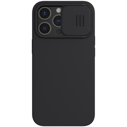 Чехол с мягким шелковистым покрытием от Nillkin для iPhone 13 Pro Max, серия CamShield Silky Silicone Case с защитной шторкой для камеры