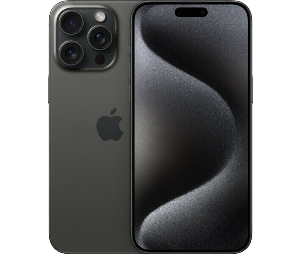 Смартфон Apple iPhone 15 Pro Max 1 ТБ, Dual: nano SIM + eSIM, чёрный титан (без RuStore)