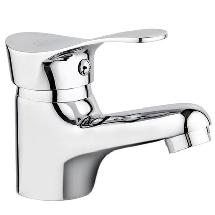 Смеситель для раковины, РМС, корот изл, с картриджем, хром, SL86-001