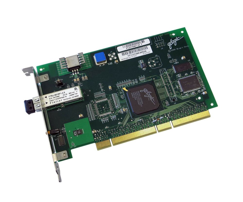 Контроллер QLogic 66Mhz PCI-X FC Adapter, Multimode Optic, full duplex, 64bit. FC2310401-03 D