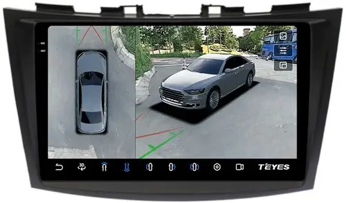 Магнитола для Suzuki Swift 4 2010-2015 - Teyes CC3-2K-360 на Android 10, Быстрая, 2K QLED, CarPlay, 4G SIM-слот, 4 камеры в комплекте