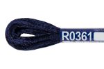Мулине Gamma вискоза 100%, цв.R0361 т.синий, 12 мотков по 8 метров