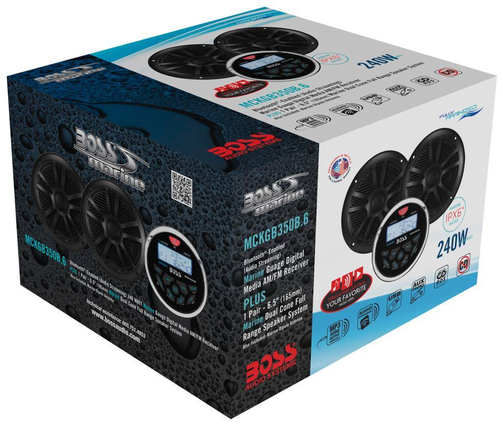 Морская аудиосистема Boss Audio MCKGB350B.6, 180 Вт