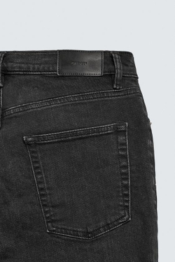 ZARA БАЗОВЫЕ ДЖИНСЫ SLIM FIT, УГОЛЬНЫЙ