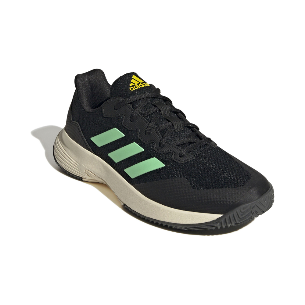 Мужские теннисные кроссовки adidas Gamecourt 2 Men - Black, Neon Green