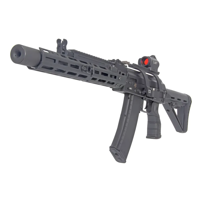 Коллиматор Target Optic 1x22, Weaver, красная марка, точка 2 MOA, проставка - установлен на оружии, общий вид
