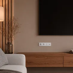 Рамка на 4 поста KRANZ Miele Strong Жемчуг KR-78-0754-4