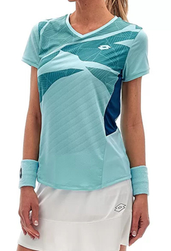 Женская теннисная футболка Lotto Tech W и - D2 T-Shirt - blue