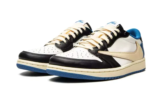 Premium Кроссовки Nike x Travis Scott x Fragment Air Jordan 1 Low