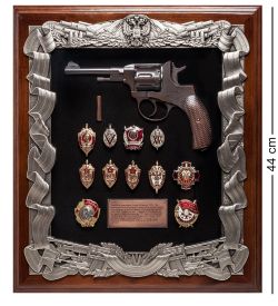 GAEM Art ПК-173 Ключница «Наган со знаками ФСБ» 40х44
