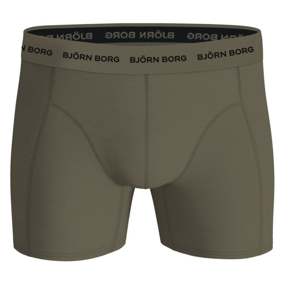 Мужские спортивные боксеры Bjorn Borg Cotton Stretch 3P - green/print/black
