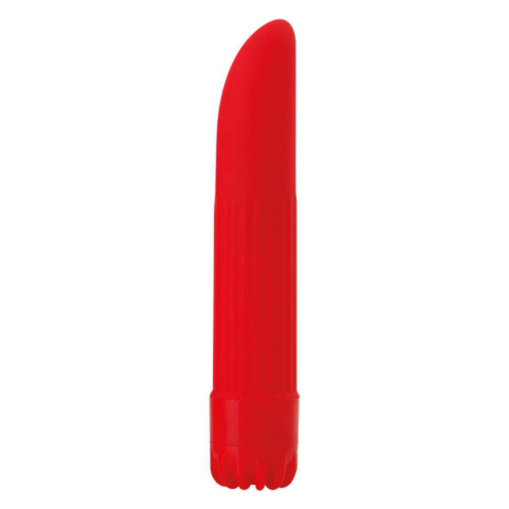 Красный мини-вибратор CLASSIC VIBE RED SMALL - 14 см. (Цвет: красный)