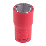 KING TONY (4335VE19M) Головка торцевая диэлектрическая шестигранная 1/2", 19 мм
