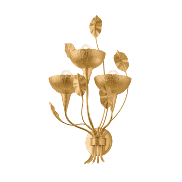 Corbett Innsbruck Wall Sconce, 39 cm, Vintage Gold Leaf