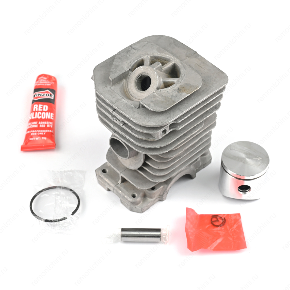Поршневая группа б/п Husqvarna 137/142 (D:38-мм, 1-кольцо, герметик) [Winzor]