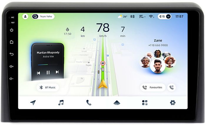 Магнитола для Hyundai Sonata 7 LF 2017-2019 - Teyes CC4L-DTS монитор 9" IPS, Android 14, Быстрая, Snapdragon 662, CarPlay, 4G SIM-слот