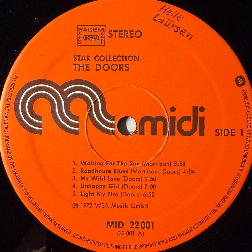 The Doors – Star-Collection (Франция 1973г.)Т