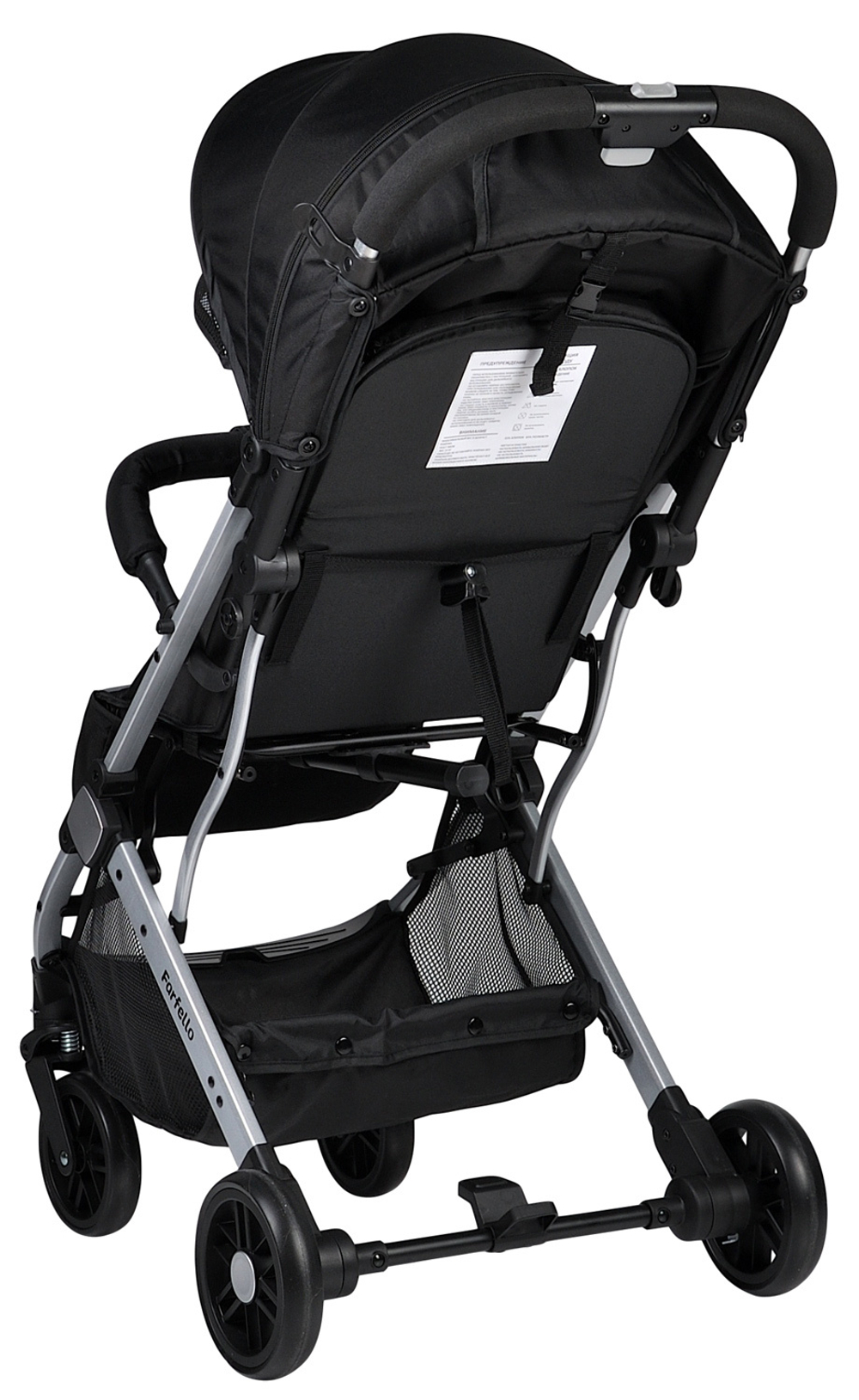 Коляска детская прогулочная Farfello Comfy Go (Dark grey/colorful (черная) CG-18)