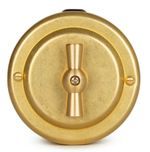 Переключатель ретро поворотный 1 кл. "Gold" VINTAGE-BRASS 30101-6 / 1 Группа света, проходной