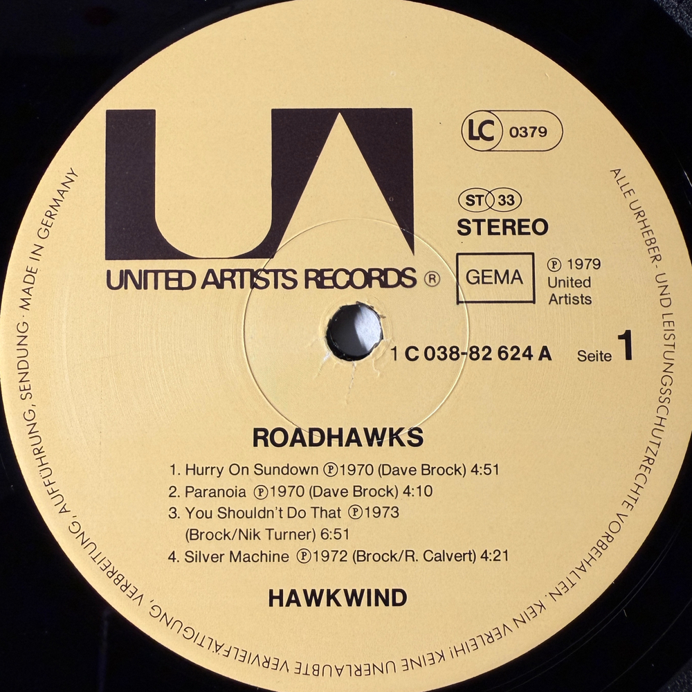 Hawkwind ‎– Roadhawks (Германия 1980г.)