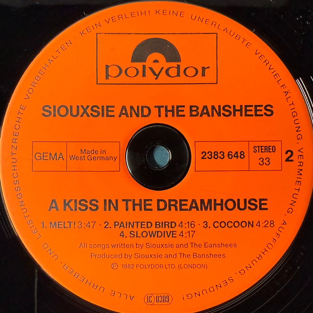 Siouxsie And The Banshees ‎– A Kiss In The Dreamhouse (Германия 1982г.)