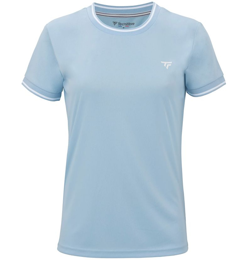 Женская теннисная футболка Tecnifibre Team Tech - glacier