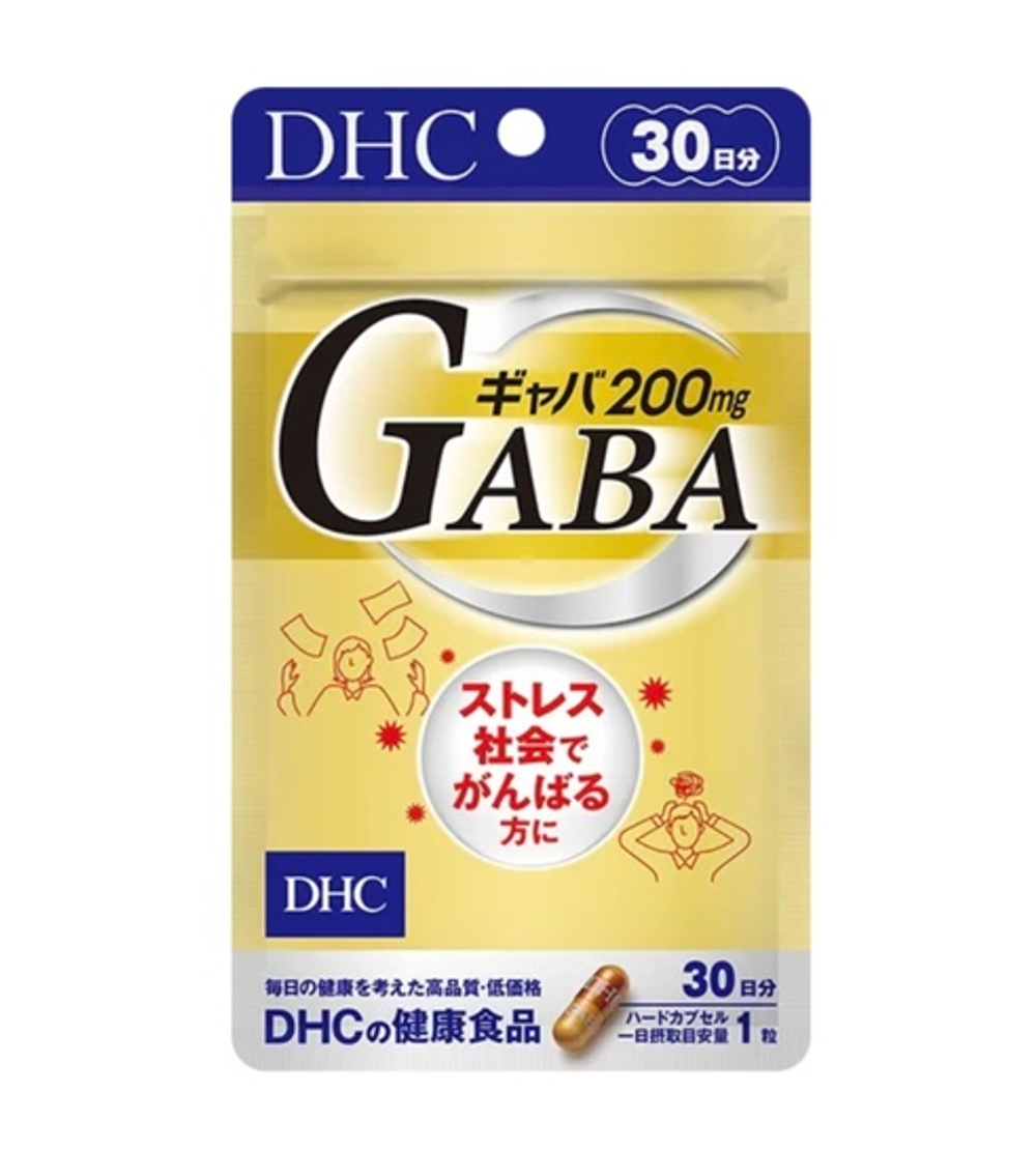 DHC GABA | ГАМК 200 мг + цинк + селен | для расслабления | 30 капс.