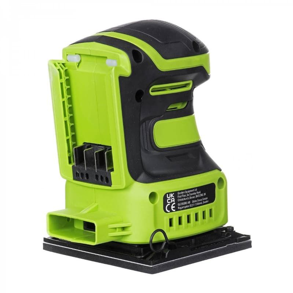 Плоская шлифовальная машина Greenworks G24SS14, 24V, 115x140мм, 5500 об/мин, амплитуда 1,6 мм, без АКБ и ЗУ (3100507)