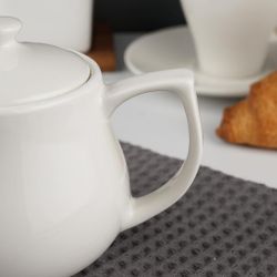 Чайник 450 мл d 10,1 см h11 см с фильтром белый фарфор P.L. Proff Cuisine [1]