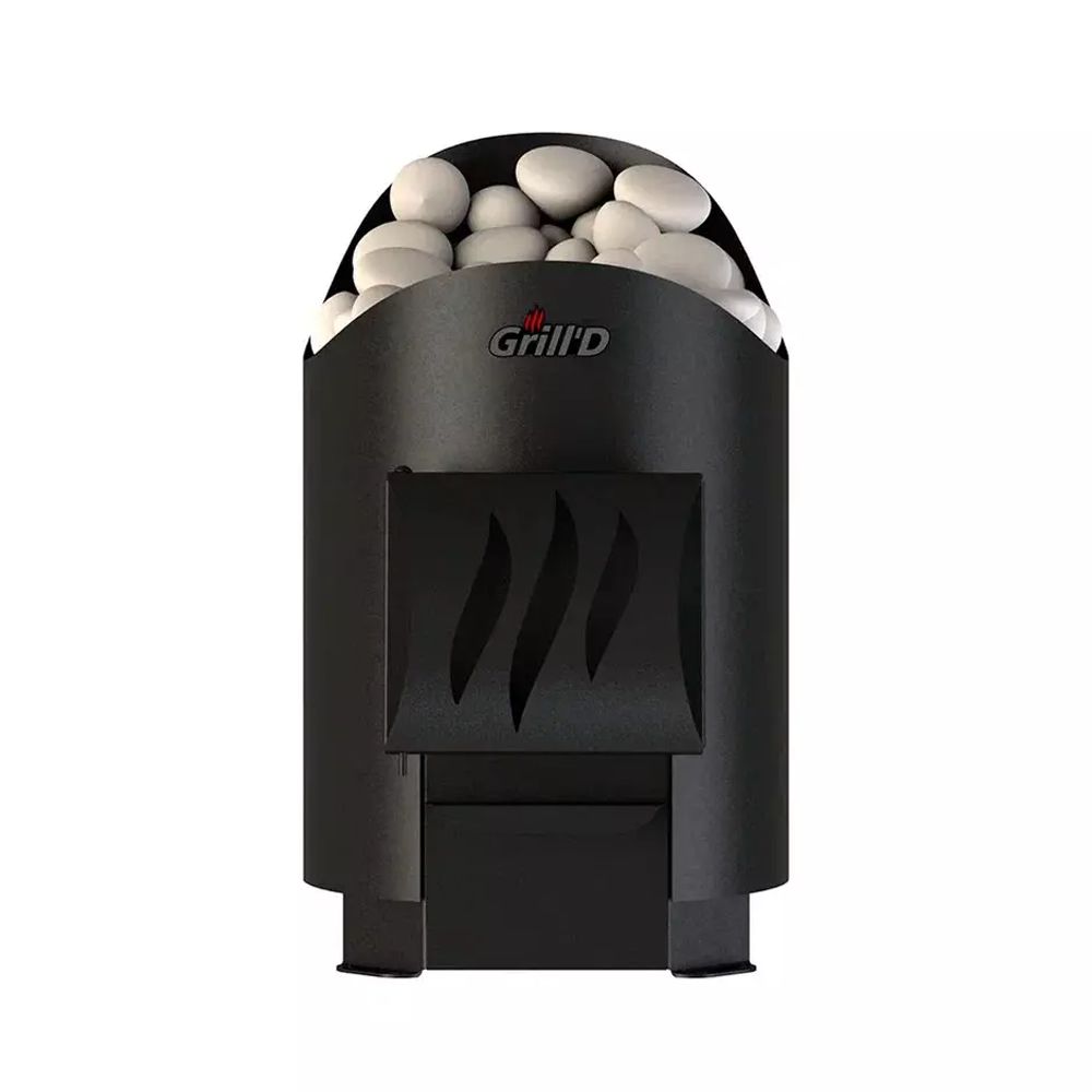 Дровяная банная печь Grill'D Aurora 120 Short (дверца без стекла)