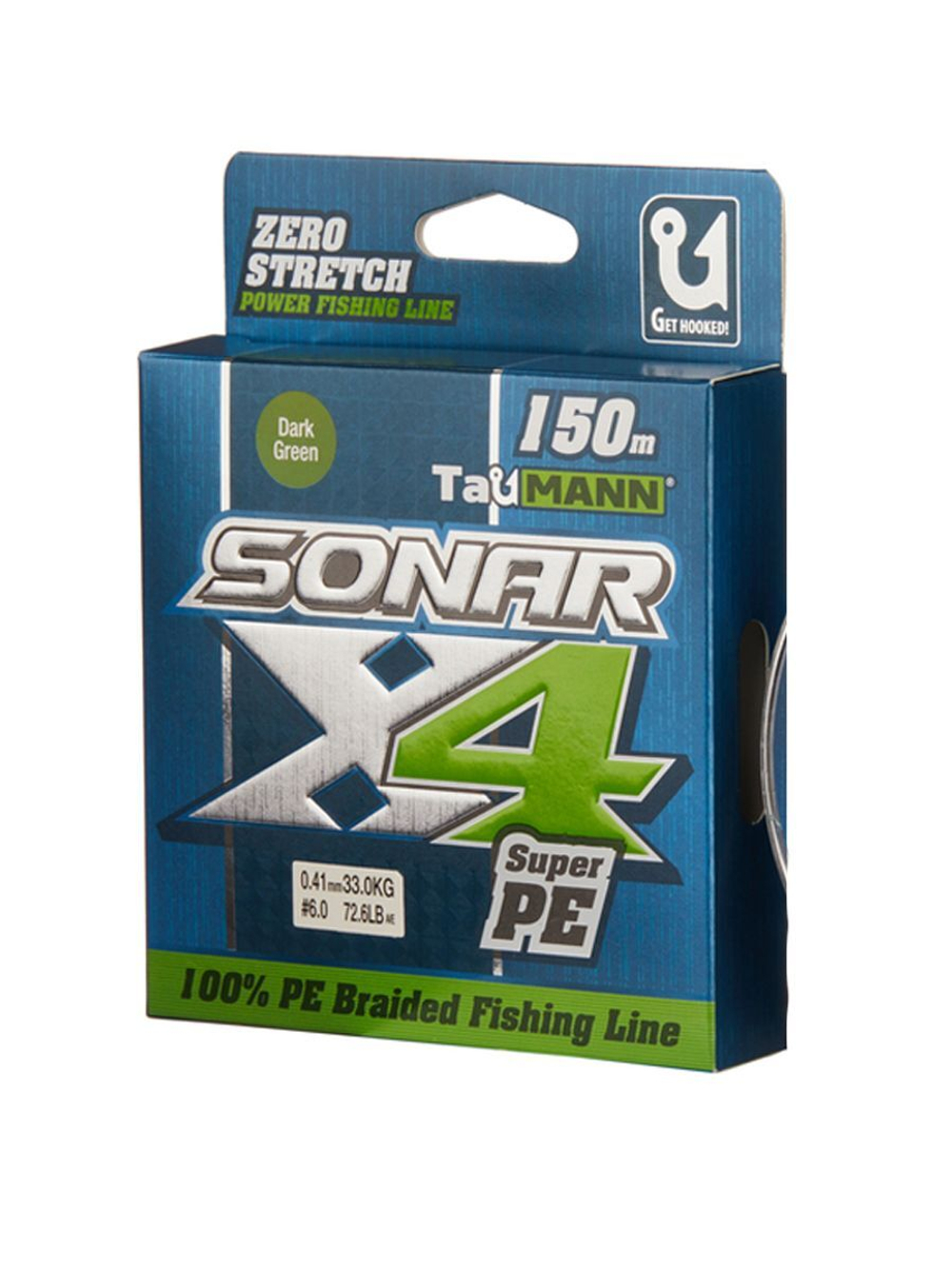 Плетеный шнур для рыбалки TauMANN Sonar PE X4 150m #1.2 (0.18mm) Yellow