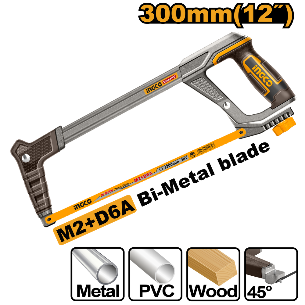 Ножовка по металлу INGCO HHF3188 INDUSTRIAL 300 мм