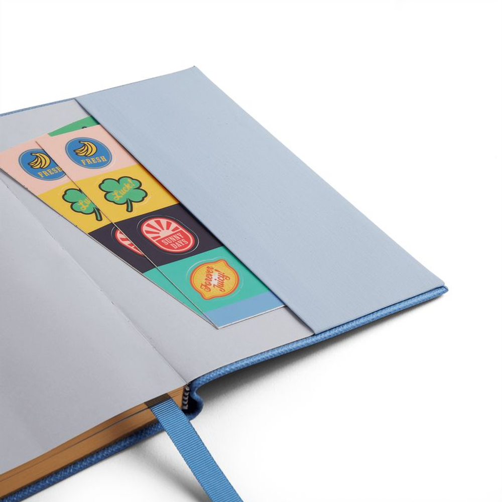 Smythson Блокнот Soho Notebook in Panama Stars Navy