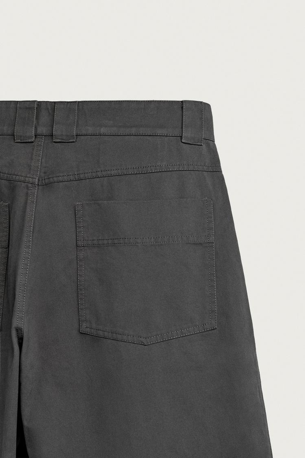 ZARA БРЮКИ WIDE-LEG СО СКЛАДКАМИ, СЕРЫЙ