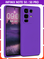 Мягкий Soft Touch чехол из силикона для INFINIX NOTE 50 / 50 PRO с бархатной подкладкой