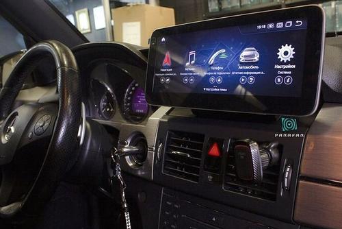 Магнитола для Mercedes-Benz GLK 2008-2012 NTG 4.0 - Parafar PF7153A138/128GLK монитор 12.3" на Android 13, Быстрая, CarPlay, 4G SIM-слот
