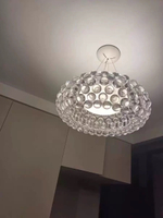 Pendant design lamp CABOCHE media by Foscarini (Clear)
