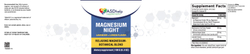 Magnesium night — этикетка (Supplement Facts)
