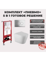 Инсталляция пневматическая с подвесным унитазом MONEY