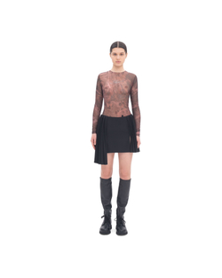 BLACK PLISSE SKIRT