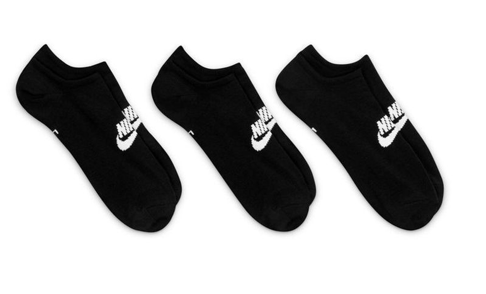 Теннисные носки Nike Sportswear Everyday Essential No Show 3P - черный