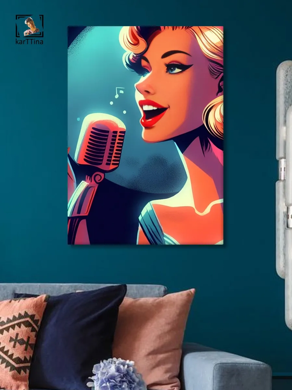 Картина Космическая серенада модульная 50x70см 1шт.