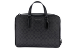 COACH Graham Calfskin With Coated Canvas Laptop Bag, Briefcase, Handbag, Shoulder Bag, Crossbody Bag Large Men"s Black