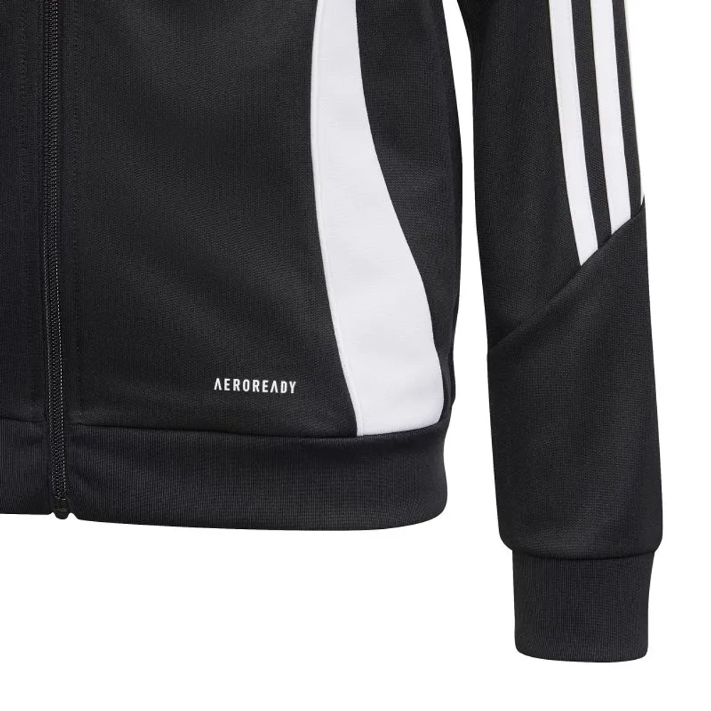Детская теннисная толстовка Adidas Kids Tiro 24 Training - black/white