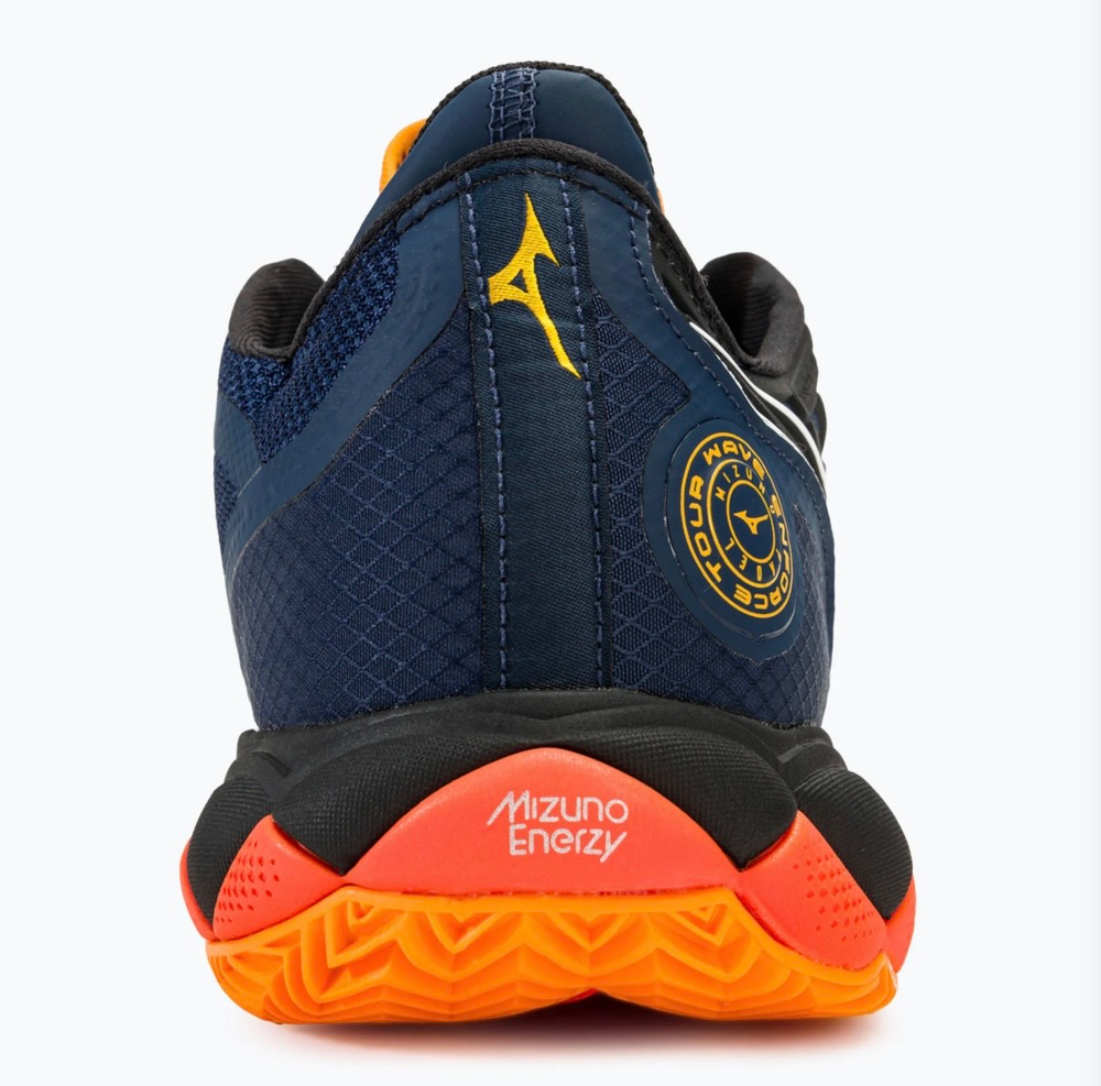 MIZUNO, WAVE ENFORCE TOUR, Padel, DRESS BLUES / WHITE / CARROT CURL, MEN, US 9,5 /EUR 42,5 /UK 8,5 /СМ 27,5