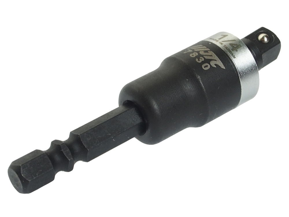Адаптер 1/4"х1/4" (6.35мм) карданный под шуруповерт JTC