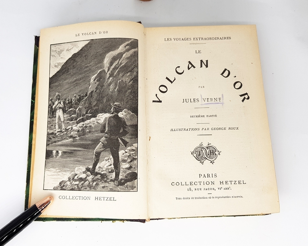 "Le Volcan DOr (Золотой Вулкан)". Jules Verne (Жюль Верн). 1906г. - антикварное издание