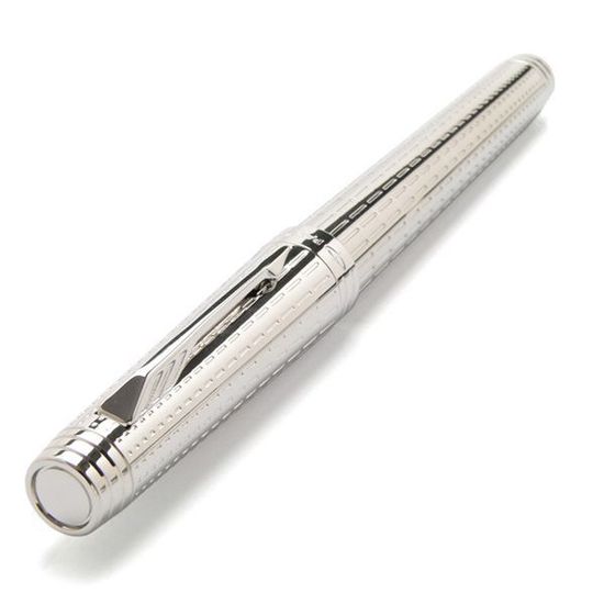 Перьевая ручка Parker Premier DeLuxe F562, цвет: Chiselling ST, S0887970