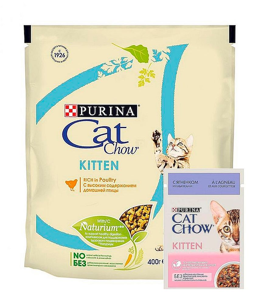 CAT CHOW KITTEN сухой корм для котят 400г+85г ПРОМО-ПАК (12478651) CAT CHOW KITTEN сухой корм для котят 400г+85г ПРОМО-ПАК (12478651)